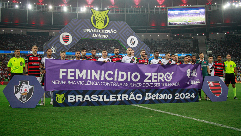 Feminicídio Zero chega ao Maracanã com 63 mil torcedores em dia de Flamengo e Vasco