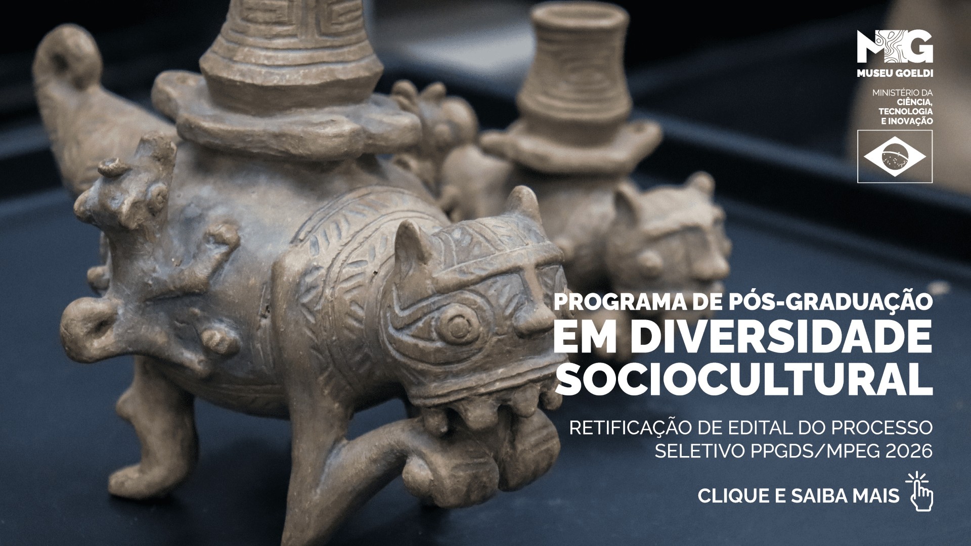 Retificação do edital do processo seletivo PPGDS/MPEG 2026 - Clique e saiba mais
