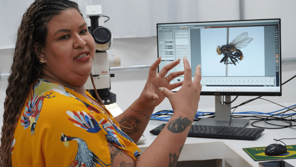 Imagem em laboratório
