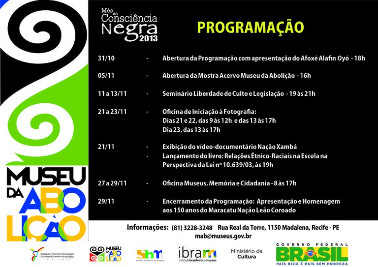 programação completa de novembro