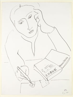 Henri Matisse, Femme à I’agenda (Mulher com agenda), 1944