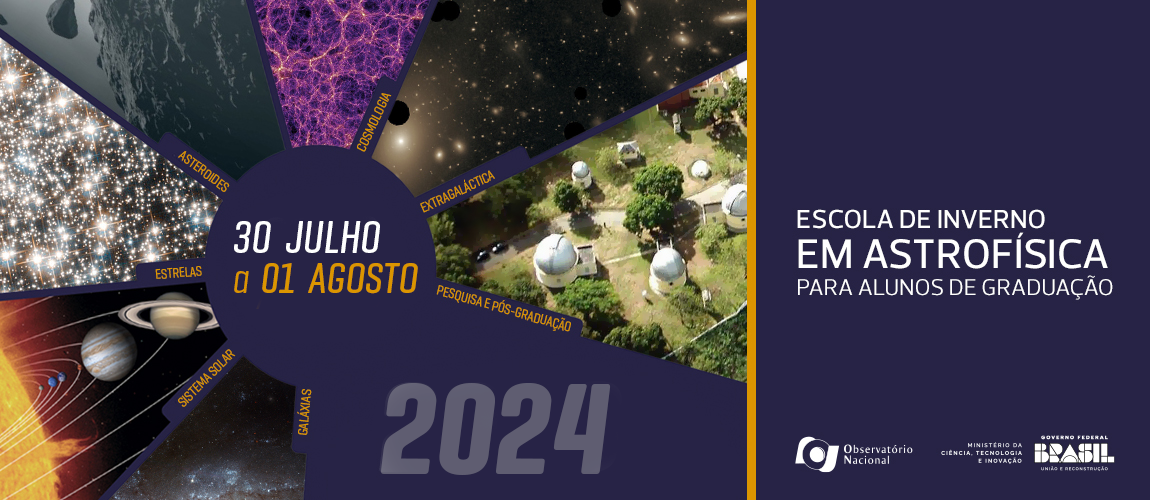 Banner da Escola de Inverno em Astrofísica 2024