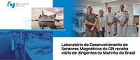 Laboratório de Desenvolvimento de Sensores Magnéticos do ON recebe visita de dirigentes da Marinha do Brasil