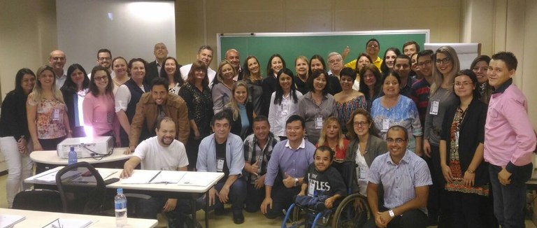 Turma de Curitiba no último dia de aula