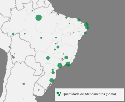 Atendimentos de ouvidoria na Ação Global