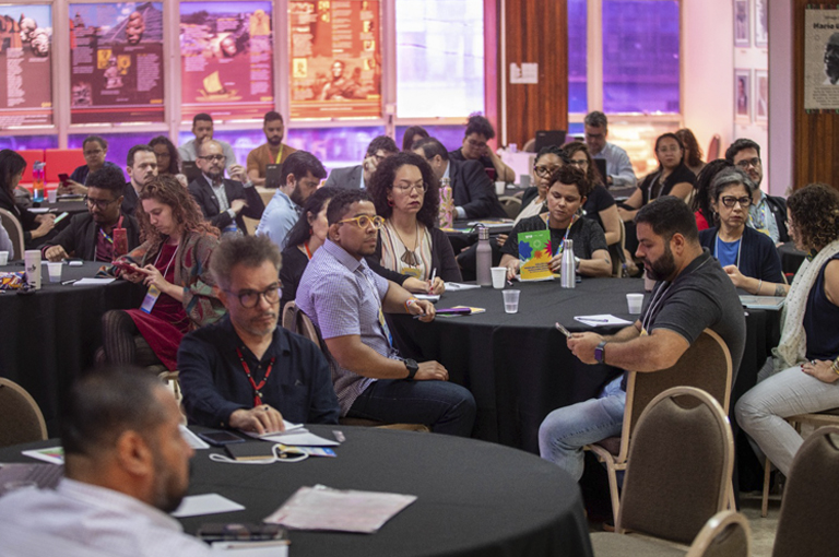 O seminário contou com a participação de representantes do MinC e suas vinculadas, para debater e desdobrar o disposto no marco regulatório