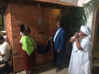 Erivaldo Oliveira inaugura biblioteca em terreiro cuiabano