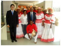 Grupo afro-colombiano se apresenta na Fundação Cultural Palmares