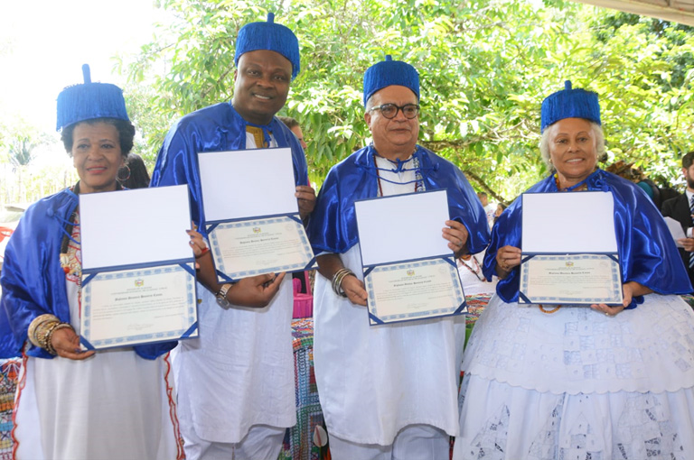 Quatro religiosos de matriz africana receberam o honroso título de Doutor Honoris Causa, outorgado pela Uneal