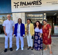 MINISTRA DA CULTURA MARGARETH MENEZES VISITA SEDE DA FUNDAÇÃO CULTURAL PALMARES