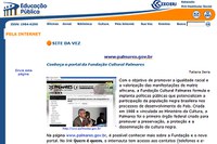 Portal Palmares é o “site da vez” recomendado pela Revista Educação Pública