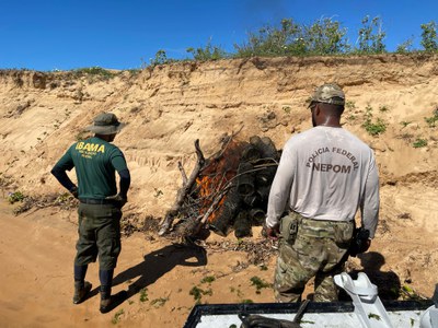 PF e IBAMA concluem fiscalização no Rio São Francisco