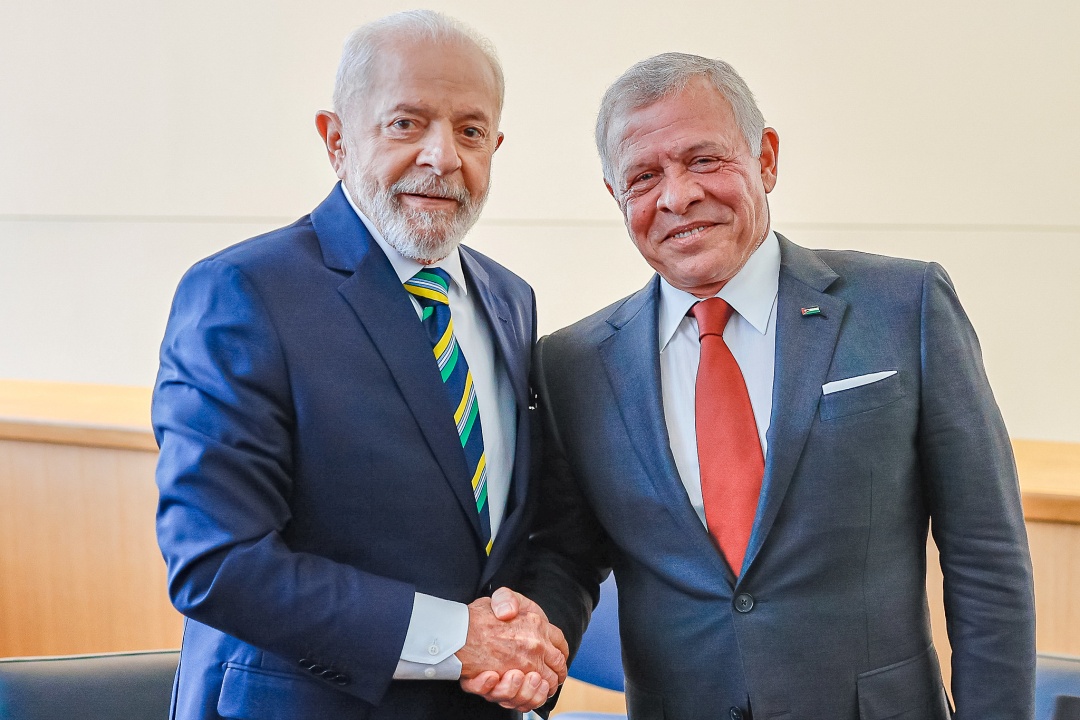 President Lula meets with Jordan's King Abdullah II