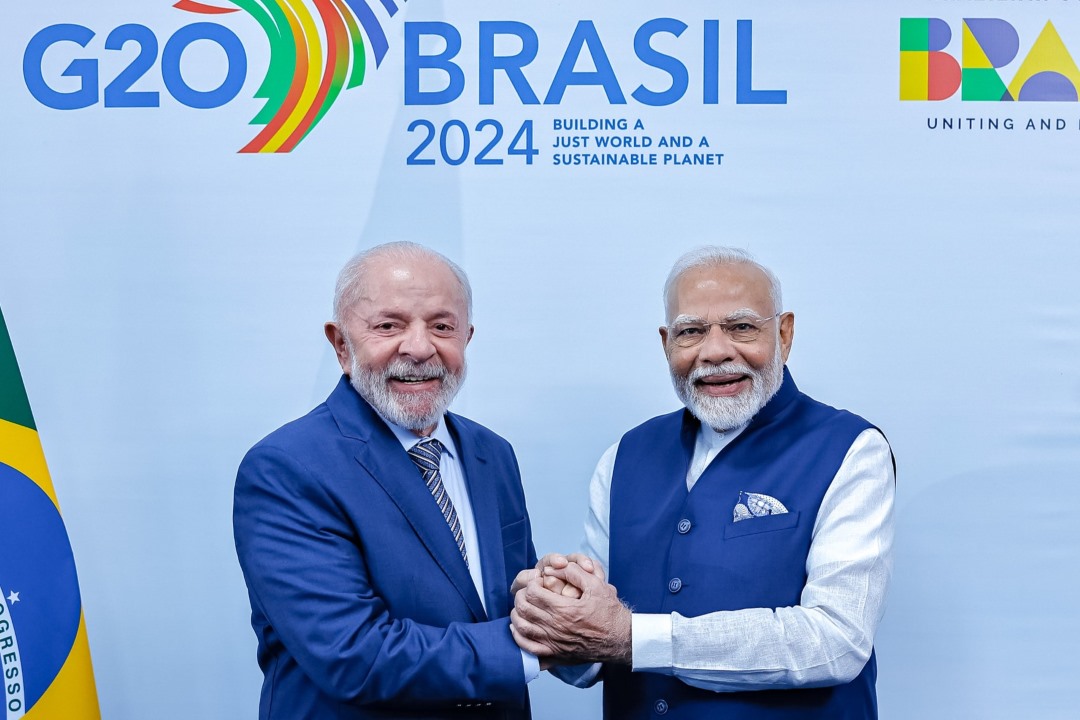 President Lula Meets Prime Minister Modi of India