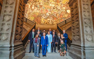 Lunch hosted by the President of Mexico, Andrés Manuel López Obrador