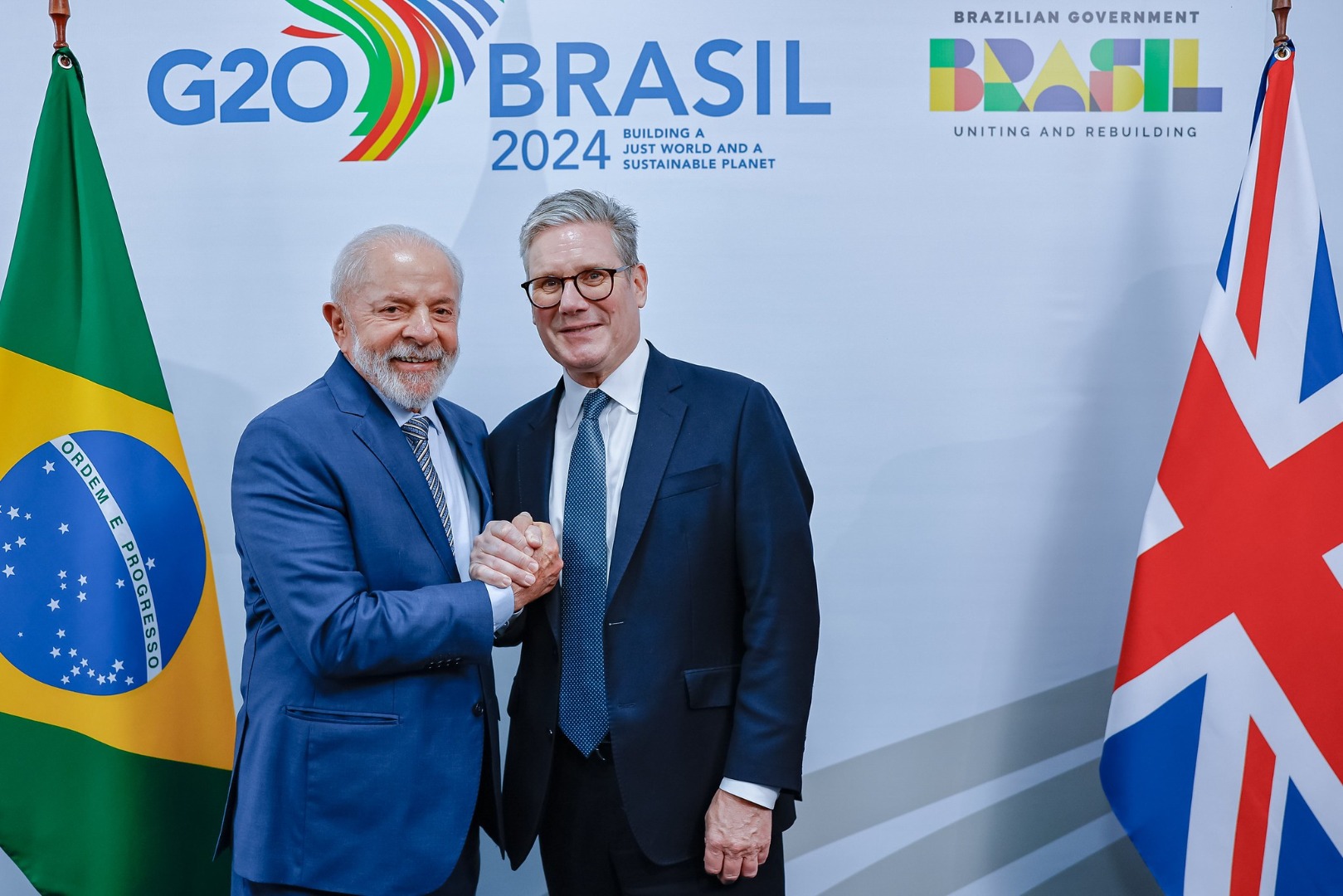 Lula and Keir Starmer discussed the two countries' carbon reduction targets