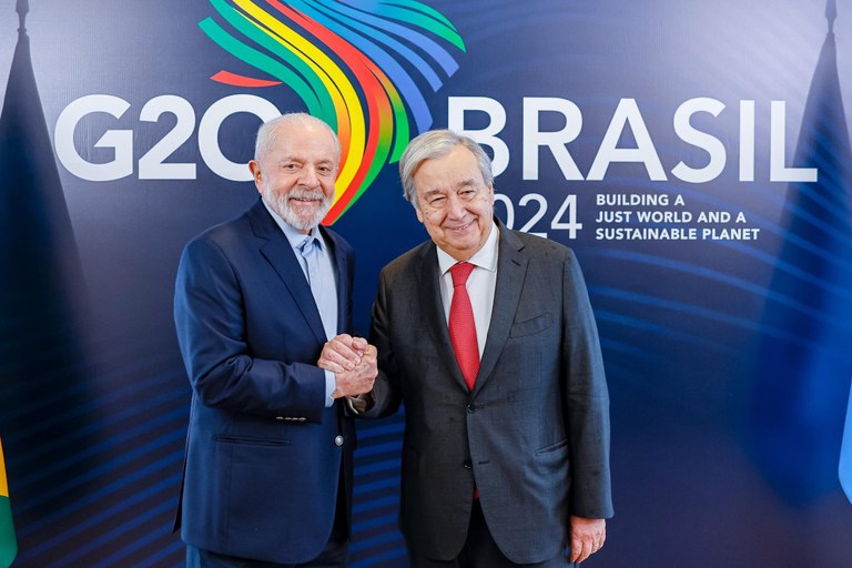 Presidente Lula e secretário-geral da ONU, António Guterres