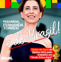 President Lula praises achievement, symbolism of Fernanda Torres' Golden Globe award