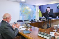 Lula conversó por videoconferencia con el Presidente ucraniano Volodymyr Zelensky.