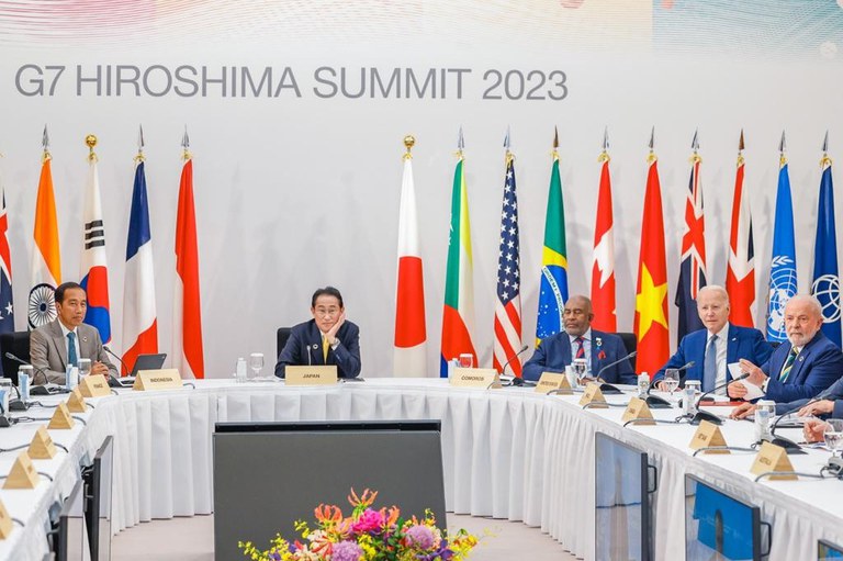 Sesión de trabajo del G7