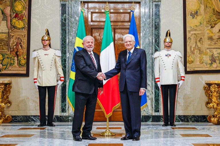 Presidentes de Brasil e Italia