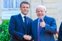 El presidente Lula recibe al presidente de Francia, Emmanuel Macron