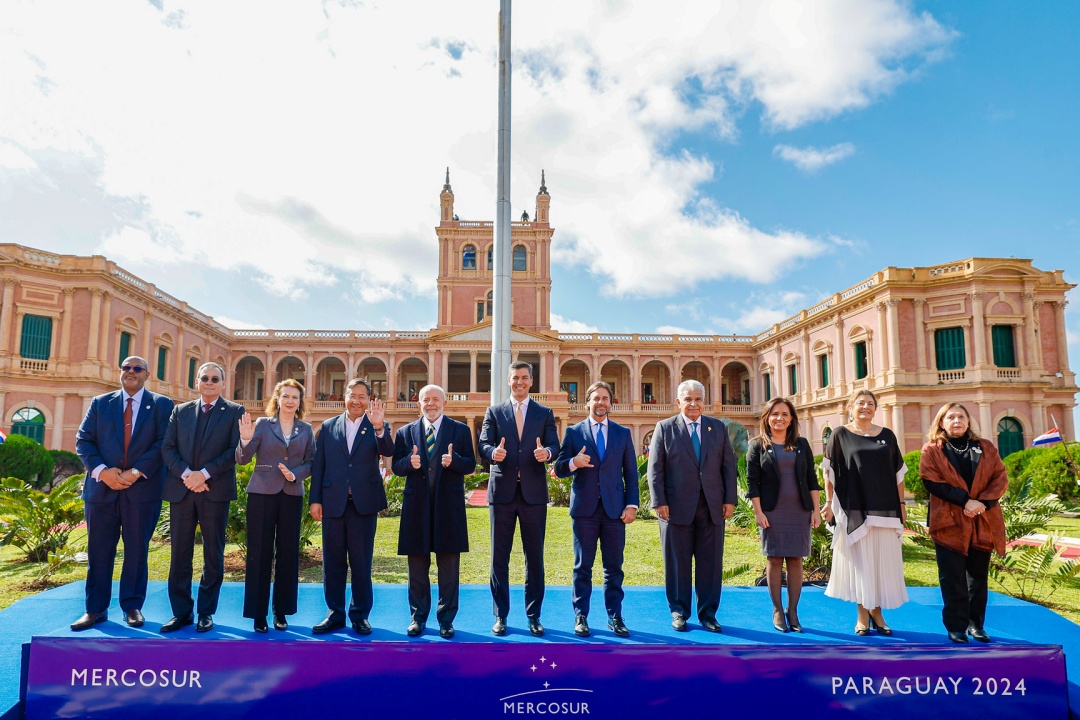 El presidente habló este lunes, 8 de julio, en Asunción, Paraguay, en la 64ª Cumbre de jefes de Estado del bloque