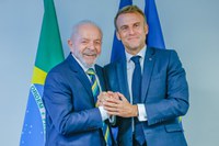 El presidente Lula se reúne con Emmanuel Macron en Nueva York