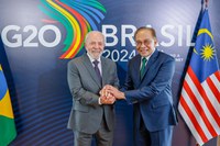 El presidente Lula recibe al primer ministro de Malasia