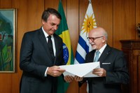 Presidente Jair Bolsonaro recebe cartas credenciais de embaixadores recém-nomeados