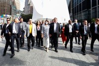 Presidente Jair Bolsonaro visita Memorial e Museu Nacional do 11 de Setembro