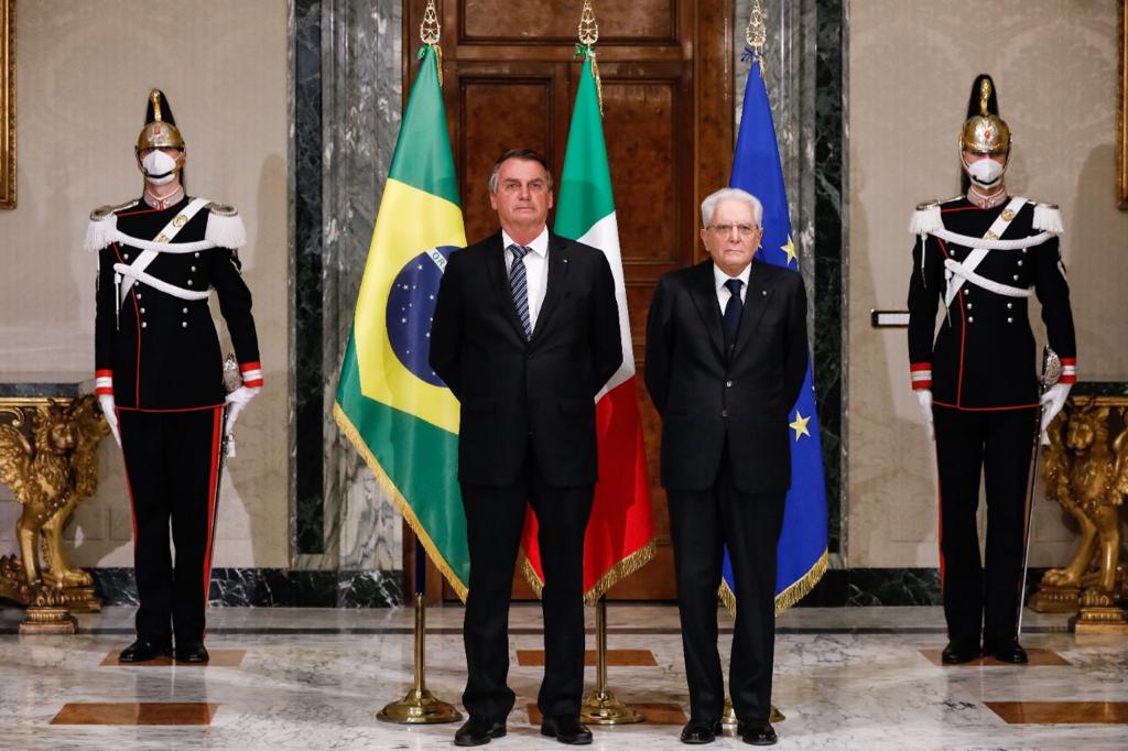 Presidentes de Brasil e Italia — Planalto