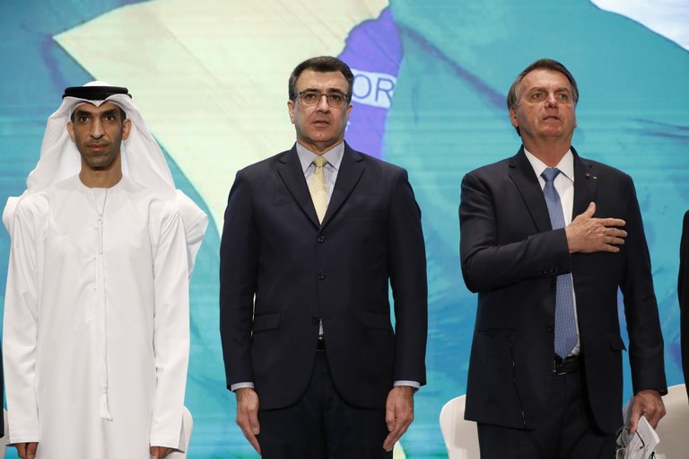 Presidente Jair Bolsonaro participa de abertura do Fórum Invest in Brazil, em Dubai