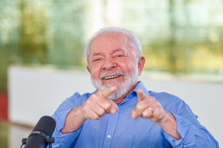 Presidente Lula durante o Conversa com o Presidente de 27 de junho de 2023