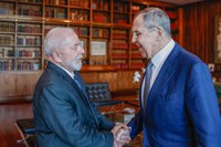 Presidente Lula recebe chanceler russo Sergey Lavrov