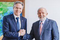 Presidente Lula recebe secretário de Estado dos Estados Unidos, Antony Blinken