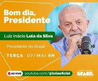 Presidente Lula concede entrevista a rádios no programa especial Bom dia, Presidente