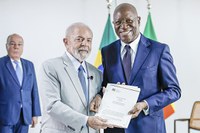 Presidente recebe credenciais de oito novos embaixadores no Brasil