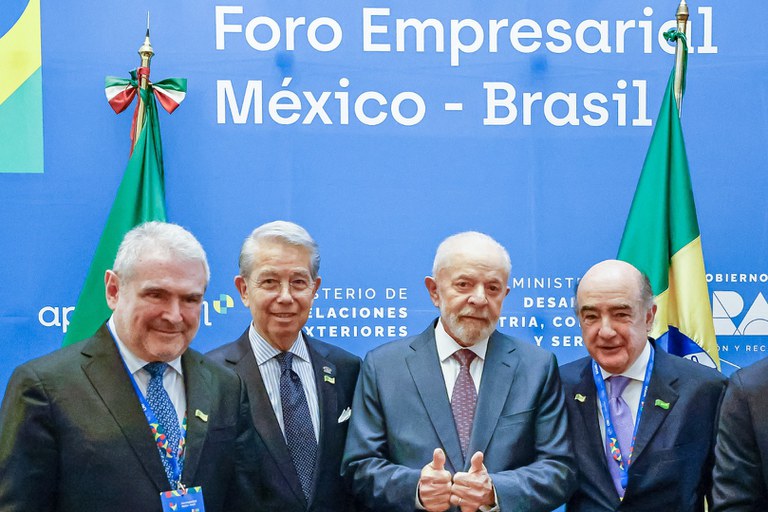 Durante visita oficial, presidente Lula participa da abertura do Fórum Empresarial Brasil-México