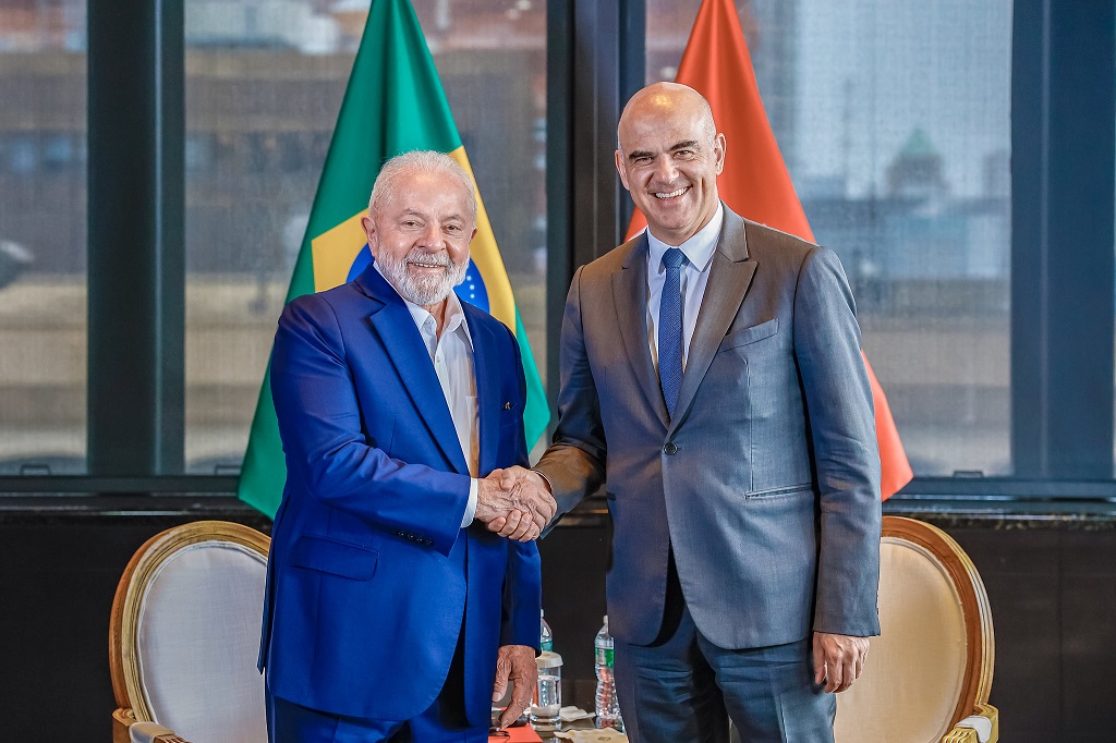 Presidente Lula e Alain Berset, presidente da Confederação Suíça