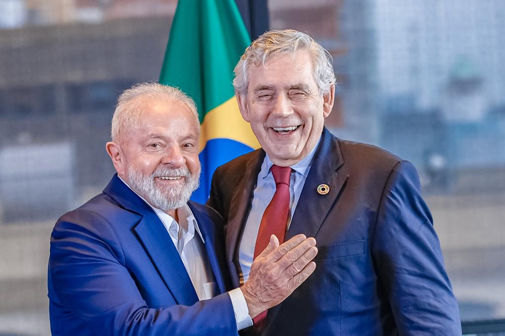 Encontro com Gordon Brown, ex-primeiro-ministro do Reino Unido