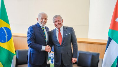 Encontro com o Rei Abdullah II do Reino Hachemita da Jordânia