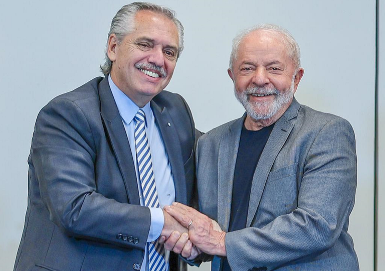 Alberto Fernández e Luiz Inácio Lula da Silva