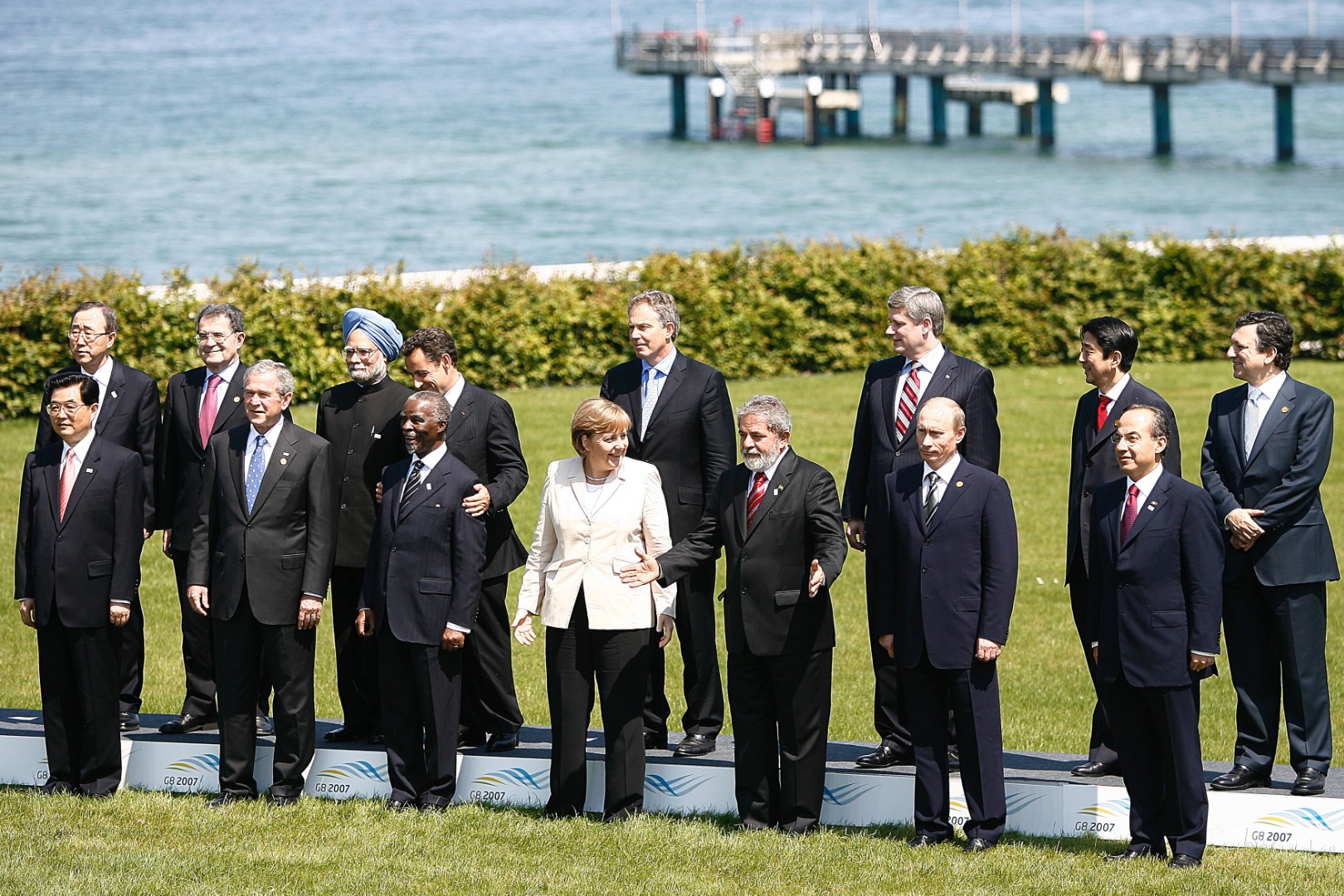 Participantes da Reunião de Cúpula do G8