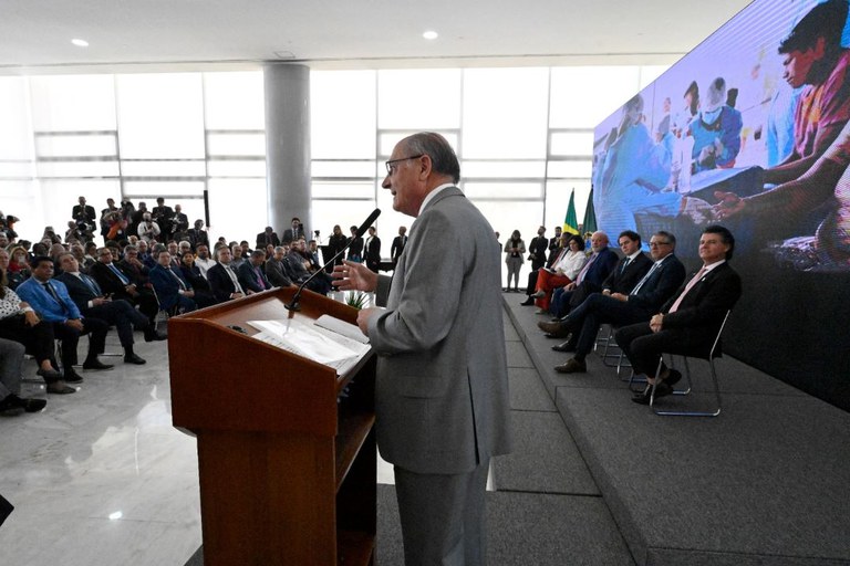 Vice-presidente Geraldo Alckmin discurso cerimônia Santas Casas