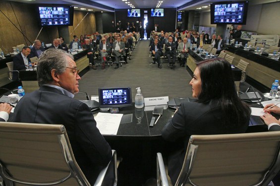 Reunião com empresários de São Paulo, na Fiesp. Foto: Ayrton Vignola / Fiesp 