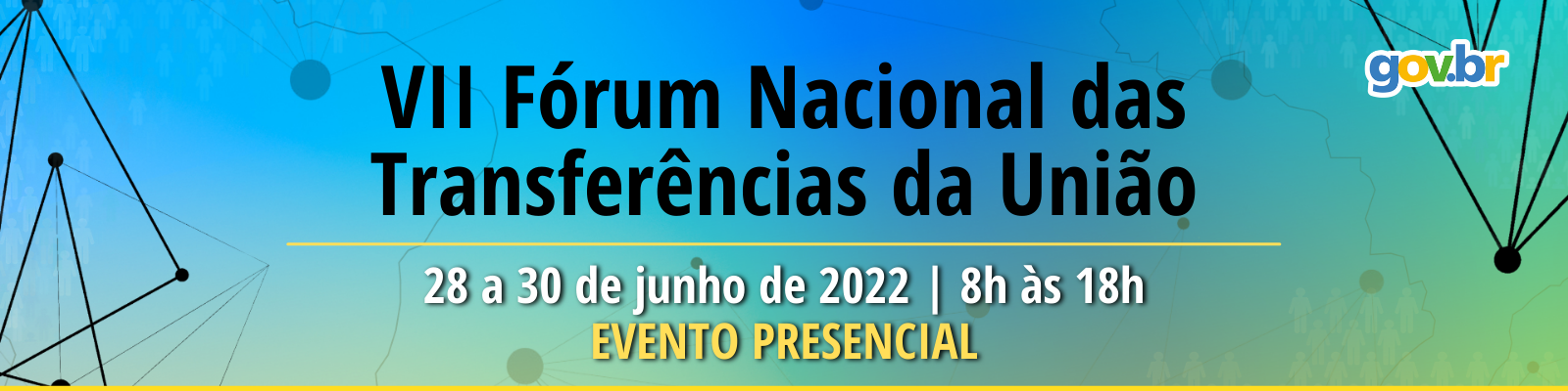 Cabeçalho com informações do evento