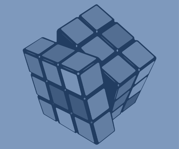 cubo mágico aberto