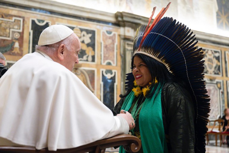 Encontro com Papa Francisco, no Vaticano