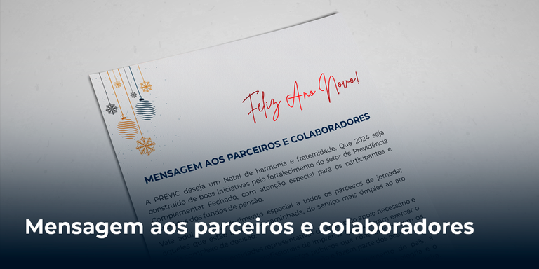 Mensagem aos parceiros e colaboradores